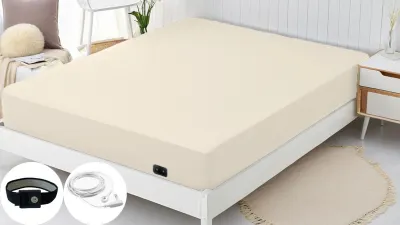 Fitted sheet with earthing, conductive, earthed bed sheet made of silver fiber, anti-ESD radiation-proof, electrostatic