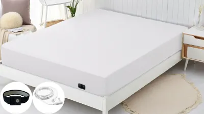 Fitted sheet with earthing, conductive, earthed bed sheet made of silver fiber, anti-ESD radiation-proof, electrostatic