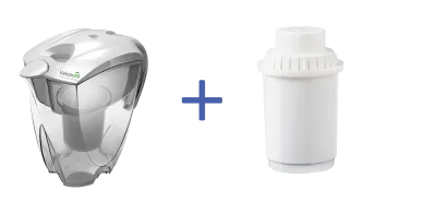 Valeacell Karaffe Farbig - Wasserionisierer mit einem Filter