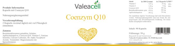 Coenzym Q10 - Valeacell - 3