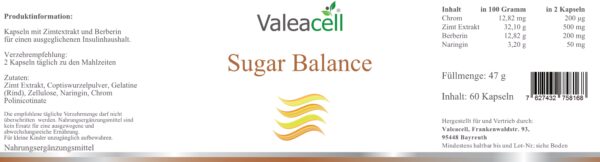 Sugar Balance | Valeacell - 3