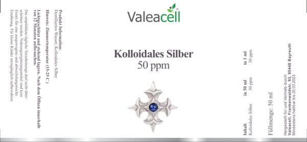 Kolloidales Silber | Valeacell Label