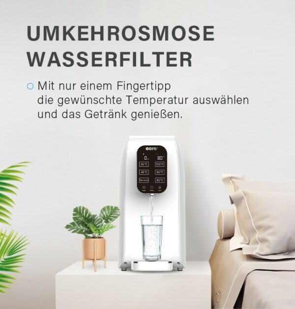 AORA – Mobile Umkehrosmoseanlage mit Heißwasserfunktion, kein Wasseranschluss nötig - 8