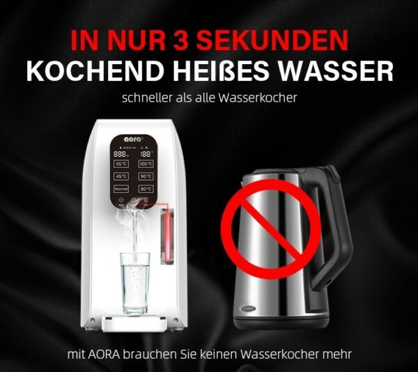 AORA – Mobile Umkehrosmoseanlage mit Heißwasserfunktion, kein Wasseranschluss nötig - 10