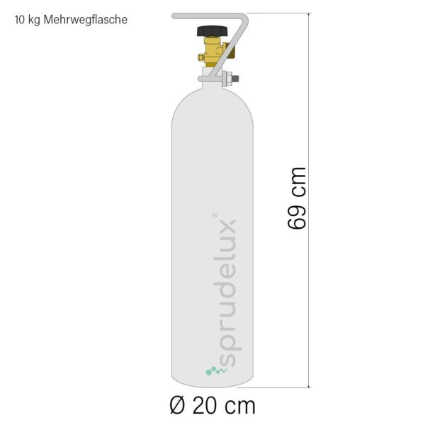Wassersprudler Sprudel-Lok Inkl. Ein-Weg-Zusatzarmatur SANDRA INOX - 10