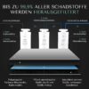 AURA Auftisch-Umkehrosmoseanlage mit Wasserstoff-Ionisator und Heißwasserfunktion mit Festwasseranschluss Weiß und Schwarz W23 -