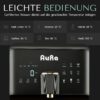 AURA Auftisch-Umkehrosmoseanlage mit Wasserstoff-Ionisator und Heißwasserfunktion mit Festwasseranschluss Weiß und Schwarz W23 -