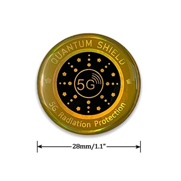 5G runder Quantum Shields Anti-Strahlungs-Klebeaufkleber EMF-Schutz Telefonschutz EMR-Blocker-Aufkleber für PC Laptop - 7 Umgebu