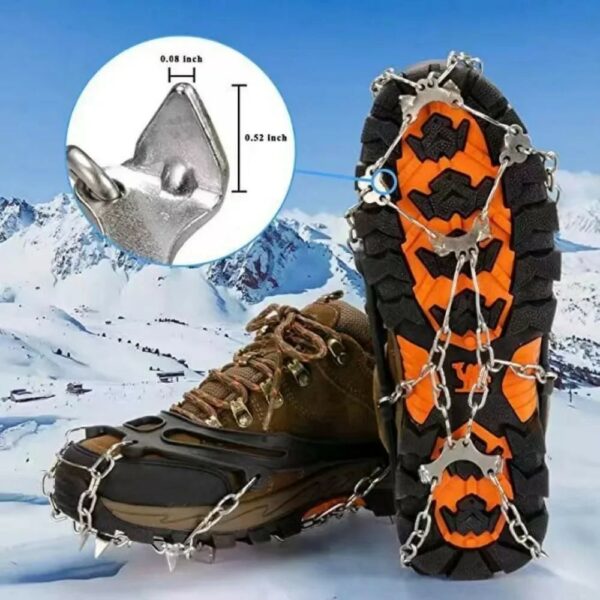 Outdoor Winter Wandern Klettern Schnee Spikes Steigeisen Stollen Kette Krallen Griffe Stiefel Abdeckung Eis Greifer Spike für Sc