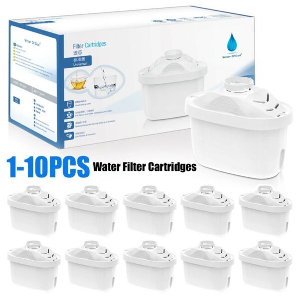1-10 Stück Wasserfilterpatronen kompatibel mit Brita Maxtra – Für kalkfreies, reines und frisches Wasser - 10 WasserprodukteSich